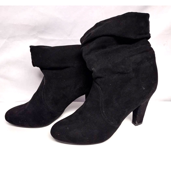 Express Shoes Express Faux Suede Slouch Ankle Boots Poshmark